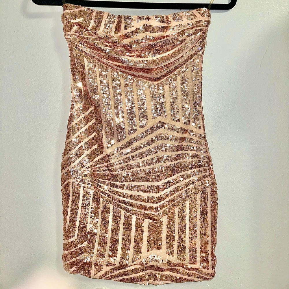 FASHION NOVA Sequin mini dress - XS